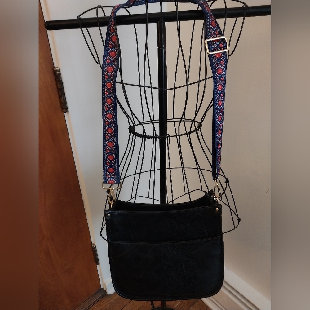Vegan Leather Crossbody Purse Guitar Strap